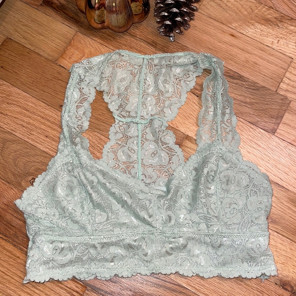 Womens sea foam green bralette